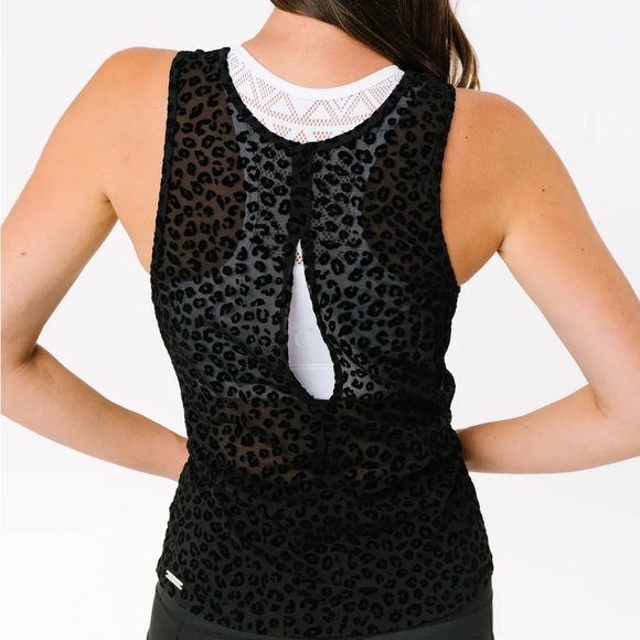 Zyia Leopard Print Tank Top  size large - Picture 2 of 5